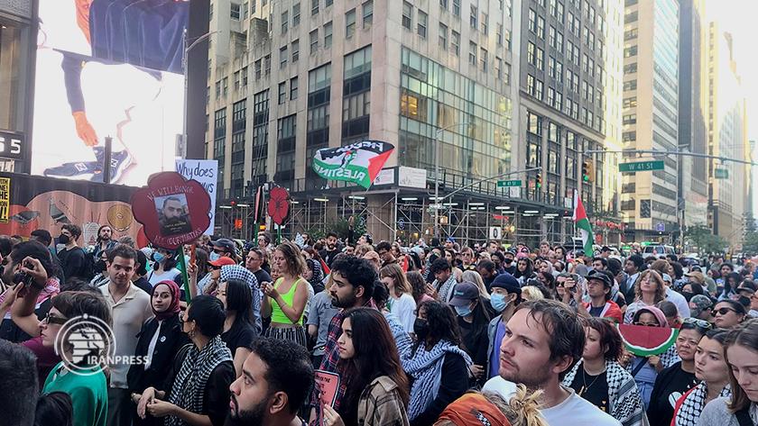 ایران برس: الذكرى السنوية لـ طوفان الأقصى.. مسيرة مساندة للشعب الفلسطين في أمريكا