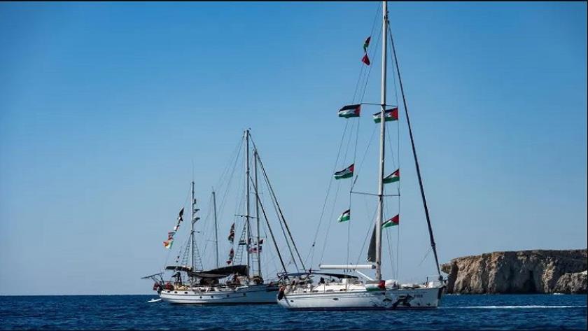 ایران برس: أسطول الصمود يدخل منطقة الخطر وسط تحليق مكثف للمسيّرات