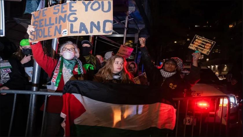 ایران برس: تظاهرات حاشدة ضد الصهيونية في نيويورك