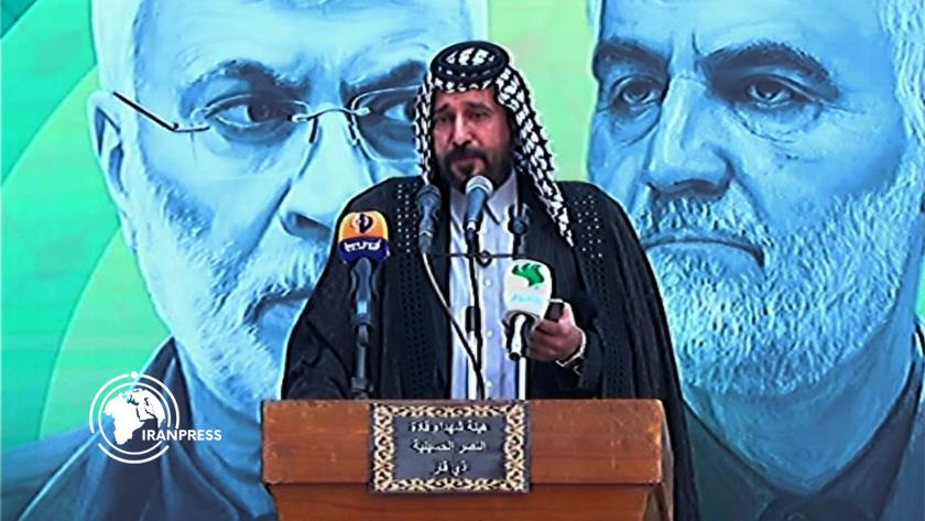 Iranpress: الذكرى السادسة لاستشهاد قاسم سليماني وأبو مهدي المهندس في ذي قار جنوب العراق + فيديو