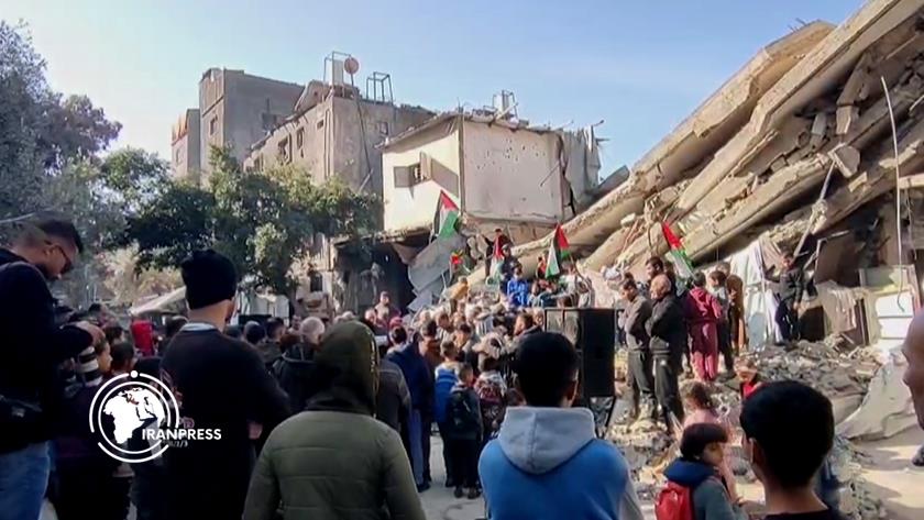 ایران برس: مناشدات عاجلة لإدخال المعدات إلى غزة بعد انهيار منزل في الوسطى + فيديو