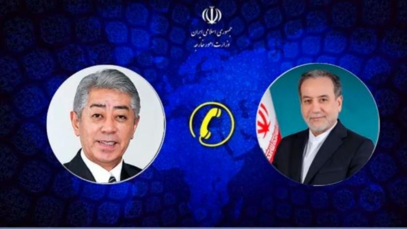 Iranpress: اتصال هاتفي بين وزيري خارجية إيران واليابان