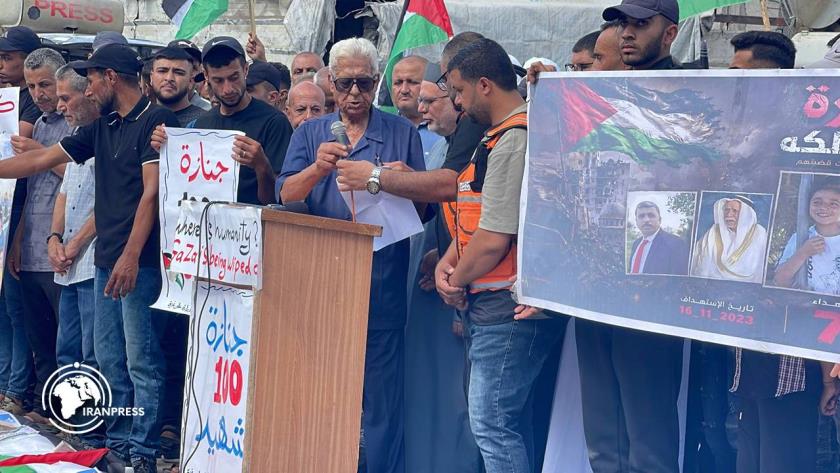 ایران برس: نظرة الوداع على 100 شهيد انتُشلت جثامينهم من تحت أنقاض حي الزيتون في غزة + فيديو